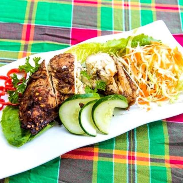 Jerk Chicken Platter.