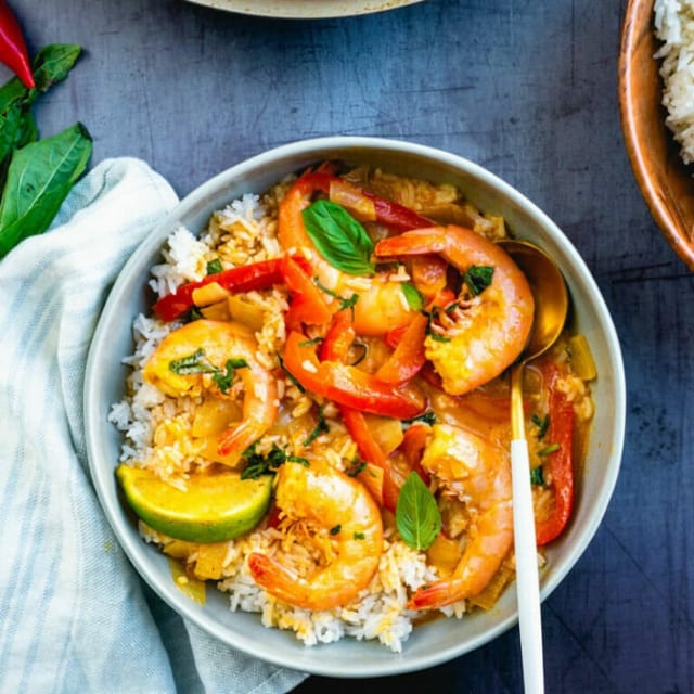 Curry Shrimp.