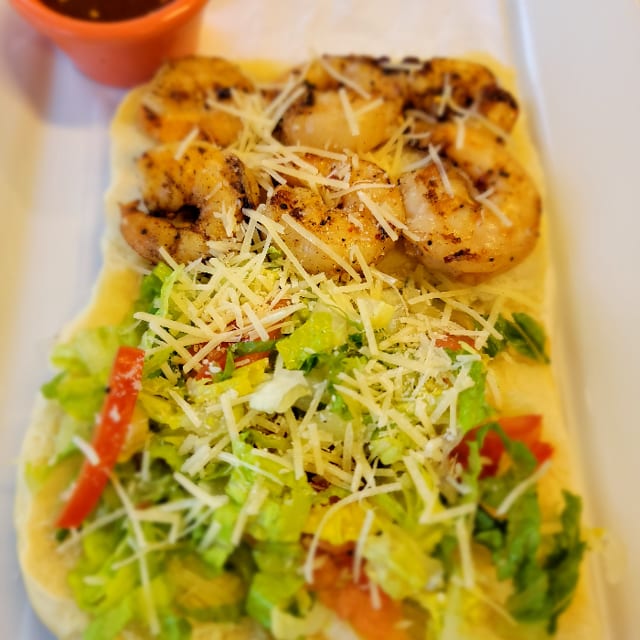 Jerk Shrimp Sandwich.
